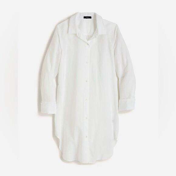 NWT J. Crew Classic-fit beach shirt in linen-cotton blend - Picture 4 of 11
